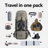 Plecak turystyczny NATUREHIKE 70L: duża pojemność, system nośny